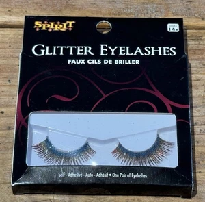 GLITTER Magenta FALSE EYELASHES Costume/Cosplay SPIRIT New Old Stock - Picture 1 of 4