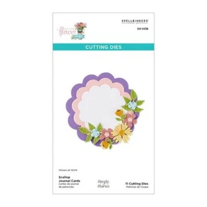 Spellbinders Etched Dies - Simple Vintage Flower Shoppe Collection - Scallop Jou - Picture 1 of 3