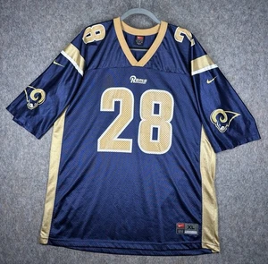 Vintage Nike Marshall Faulk #28 St Louis Rams Trikot XL Blau Gold NFL Team - Bild 1 von 10