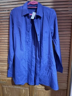 Camisa abotonada New York and Company azul talla mediana nueva con etiquetas Foto 1 de 4