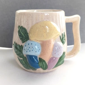 Tazza caffè vintage metà secolo moderna ceramica colorata funghi - Foto 1 di 4