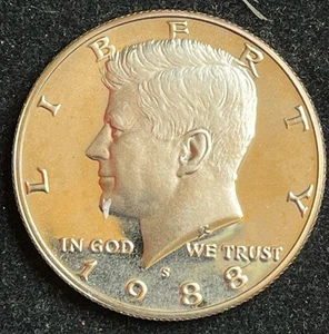 1988 S Kennedy Half Dollar CLAD ✼PROOF✼ BU - Bild 1 von 2