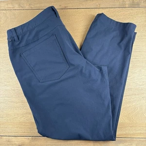 Lululemon Men’s ABC Classic Fit Trouser Pant Warpstreme Size 35x28 Navy New - Picture 1 of 11