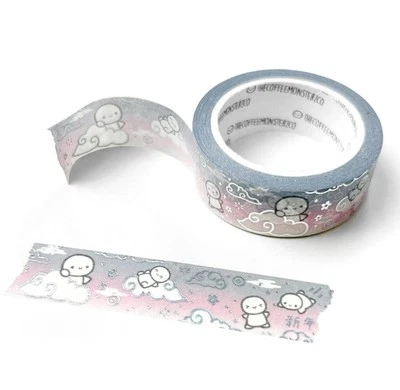 THECOFFEEMONSTERZCO NEW TCMC The Coffee Monsterz Co Lunar Skies 15mm Washi Tape Roll