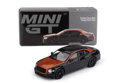 1:64 TRUESCALE Bentley Flying Spur Orange Flame & Onyx 2024 Mini-Gt MGT00991-L - Immagine 1 di 2