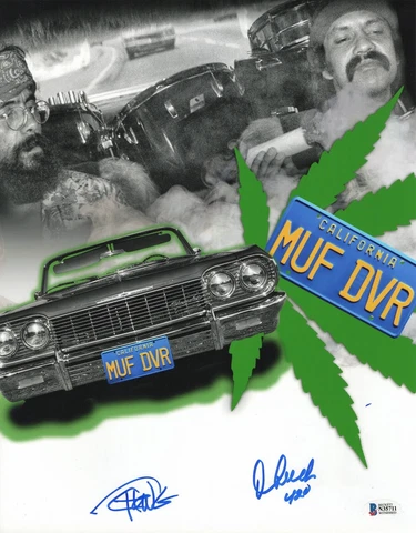 CHEECH MARIN TOMMY CHONG SIGNED CHEECH AND CHONG 11X14 PHOTO UP IN SMOKE BECKETT Cover