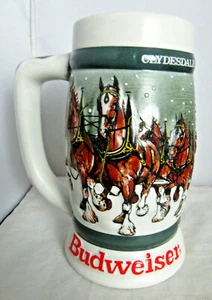 Vintage Bierstein Becher Clydesdales Budweiser 50. Jahrestag Neu Tolles Geschenk! Brasilien - Bild 1 von 5
