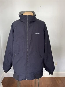 Lands End Squall Coat Mens XXL Navy Fleece Lined Winter Jacket Waterproof - Picture 1 of 13