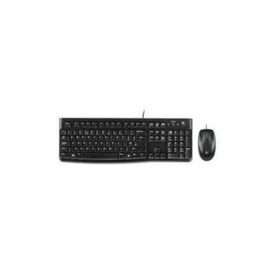 Logitech MK120 UK Desktop Wired USB Keyboard Low-profile Keys and Optical Mouse - Image 1 of 4
