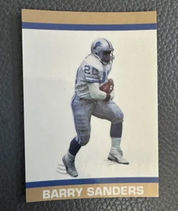 Tarjeta promocional Barry Sanders Statistic Tan Border 1989-90 - Detroit Lions - Imagen 1 de 2