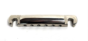 GIBSON 1990's NICKEL STOP TAIL PIECE LES PAUL ES SG REPLACEMENT - Picture 1 of 4