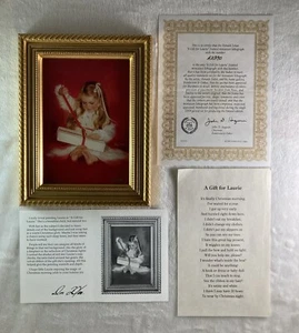 A GIFT FOR LAURIE Miniature Lithograph Donald Zolan COA & Leaflet Christmas 1994 - Picture 1 of 7