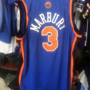 Authentic Reebok New York Knicks Stephon Marbury NBA Basketball Jersey SZ 52 - Picture 1 of 7
