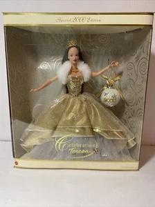 CELEBRATION TERESA BARBIE DOLL -  2000 SPECIAL EDITION  - BRUNETTE -  Dented Box - Picture 1 of 3