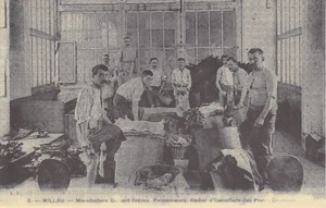 CP Repro 177 Millau Manufacture Guibert Frères Palissonneurs Atelier des Peaux  - Picture 1 of 2