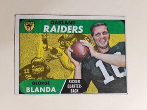 1968 Topps George Blanda #142 Football Karte Oakland Raiders - Bild 1 von 3