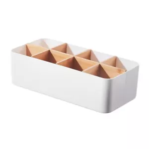 Box Organiser Dividers Storage Desktop Rack Compartments Vanity Bathroom Kitchen - Picture 1 of 3