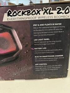 Altec Lansing Rockbox XL 2.0 Bluetooth Wireless Speakers - Black C3