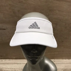 Adidas Aeroready Visor Womens White OS Adjustable Curved Brim - Picture 1 of 6