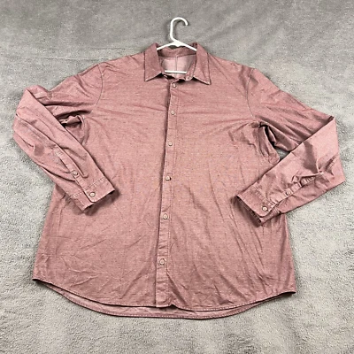 Lululemon Shirt Mens XxL Red Button Up Performance Stretch Long Sleeve Casual - Image 1 of 4