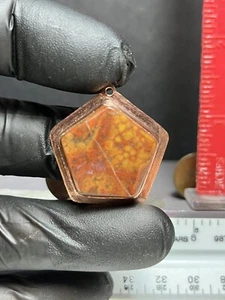 orbicular jasper/copper Pendant/J68 BOGO.01 - Picture 1 of 11