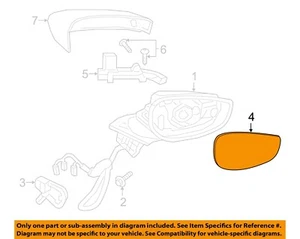MAZDA OEM 19-24 3 Front Door Outside Mirrors-Mirror Glass BDTS691GX - Picture 1 of 2