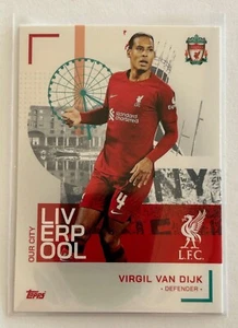 Topps Official Liverpool Team Set 2022/23 - VIRGIL VAN DIJK Our City #32 - Picture 1 of 2