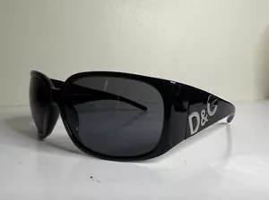 Gafas de sol DOLCE&GABBANA D&G negras 8002 501/87 64 16 125 vintage raras - Imagen 1 de 10