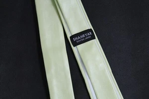 Leder Krawatte/Tie Nappaleder gemustert limitiert ca, 146 cm Lang Hellgelb - Bild 1 von 2