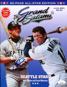 JSA Bret Boone Autographed Signed AUTO 2001 The Grand Salami Magazine TRB 1443 - Picture 1 of 2