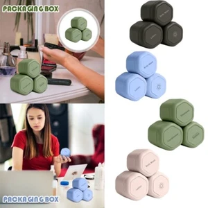 3pc Portable Magnetic Cosmetic Dispenser Travel Magnetic Container Box with Lids - Picture 1 of 24
