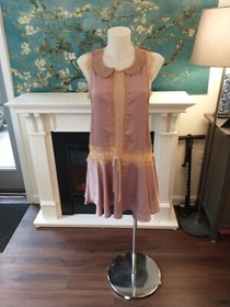 For Love & Lemons Skivvies silk nightgown EUC
