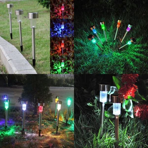 Color Changing Outdoor Garden LED Solar Power Landscape Lights Yard Lawn Lamp US - Picture 1 of 10