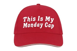 Monday Baseball Cap Hat Head Wear Day Of The Week Funny Gift Idea Work Joke Cool - Picture 1 of 9