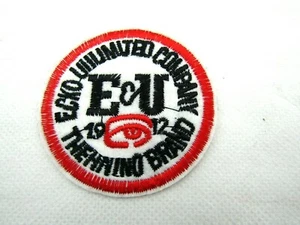 New E&U Ecko Unlimited Company The Rhino Brand Red Eye Logo Small Circle Patch - Picture 1 of 3