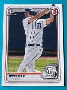 2020 BOWMAN DRAFT GAGE WORKMAN PAPER PROSPECT CARD #BD-33 TIGERS