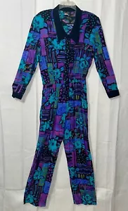 Vintage Sea Sun Iconic 80s Jumpsuit Bright Bold Hip Hop Women’s Large USA - Picture 1 of 18