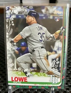 2019 Topps Holiday Nate Lowe Rookie RC #HW3 Tampa Bay Rays - Picture 1 of 1