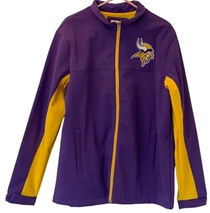 NFL Minnesota Vikings Windbreaker Men's Purple Jacket Size L Large NWT RN#54163 - Picture 1 of 12