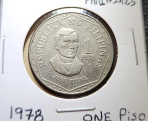 Moneda de 1 piso José Rizal Filipinas 1978 - Imagen 1 de 4