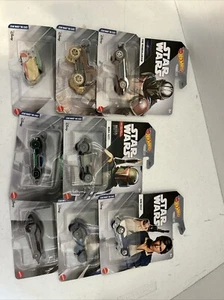Hot Wheels Star Wars Character Cars 2022 Release Full Set Boba Fett Grogu Solo - Picture 1 of 13