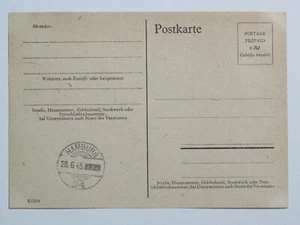 Alliierte Besetzung Behelfsganzsache P 698 I Hamburg 2 -28.6.1945 * - Picture 1 of 2