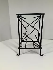 Escultura de mesa de metal de mediados de siglo paralelogramo con Art Deco Starburst MCM - Imagen 1 de 7