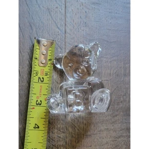 Oso de peluche de cristal Waterford con estatuilla de bloque de vidrio transparente coleccionable - Imagen 1 de 7