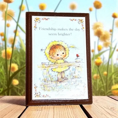 Placa de amistad de colección Hallmark Mary Hamilton Urchins 1979 arte de pared percha Foto 1 de 4