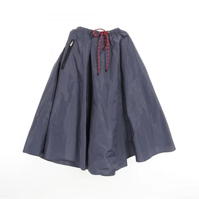 Falda midi de tela técnica Miu Miu MG2250 poliéster azul marino #36 usada par... - Imagen 1 de 4