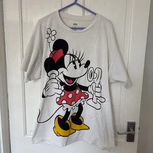 Levi X Disney Mickey Minnie Mouse Stay Connected White T-shirt Size Large - Picture 1 of 9