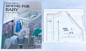 Kwik Sew Sewing for Baby w UNCUT Master Pattern K Martensson 0-18 Months S-XL - Foto 1 di 4