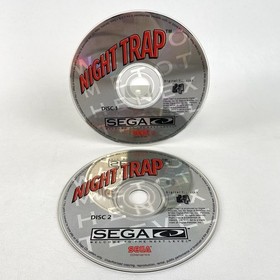 🔥Night Trap (Sega CD, 1992) Authentic Disc Only 1 & 2 TESTED!🔥