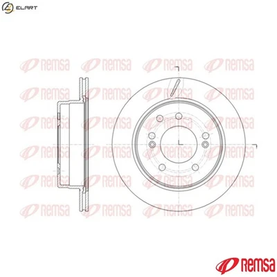 2x BRAKE DISC 61413.10 FOR SSANGYONG STAVIC/II TURISMO/KORANDO ACTYON/SPORTS - Image 1 of 4